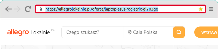 allegrolokalnie.pl link do oferty